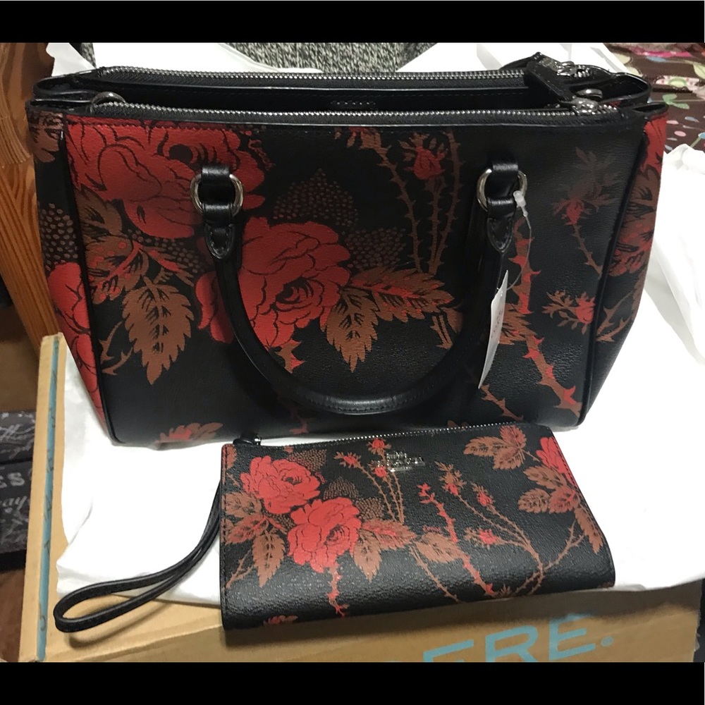 Brand new coach bag and wallet / long strap / new